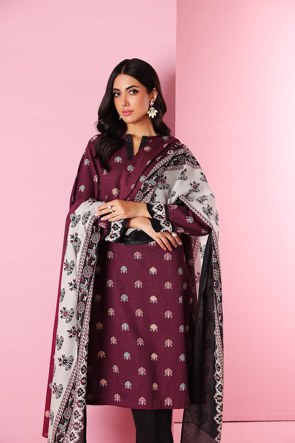 Unstitched 3 Piece - Printed Suit
