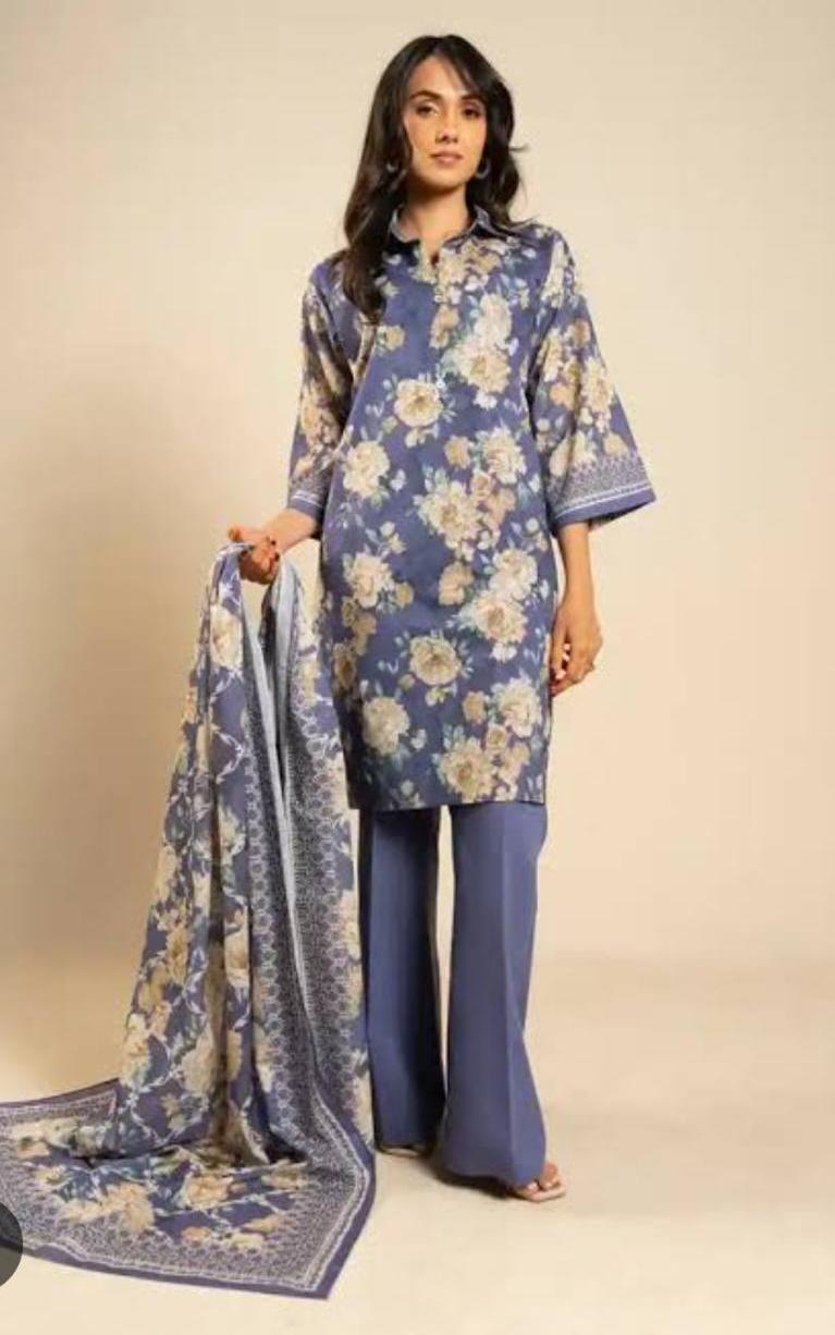 Al karam 3 piece Digital printed Lawn