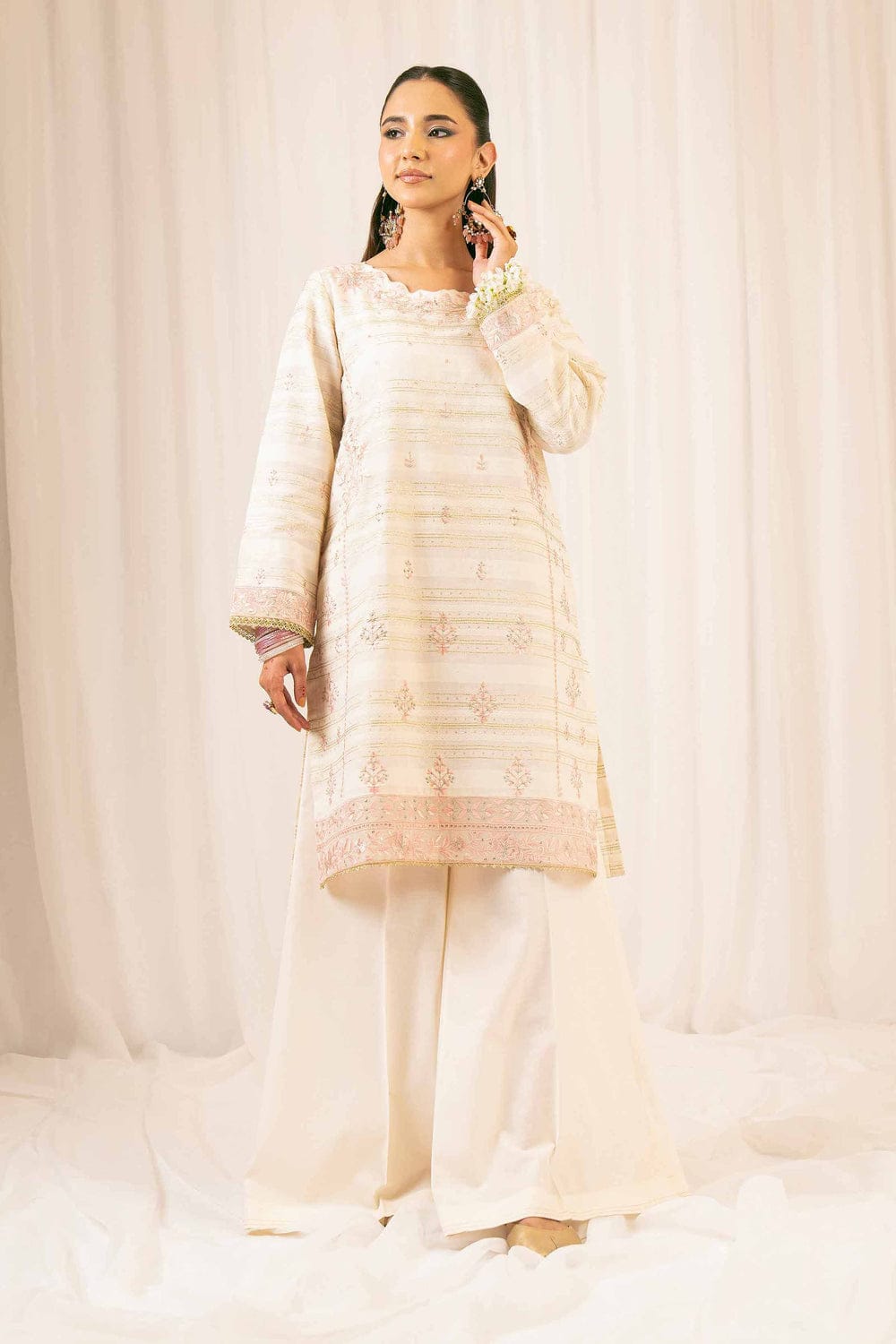 2 Piece - Embroidered Suit