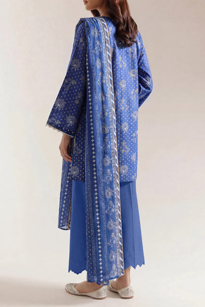 Unstitched Printed Self Strip Lawn 3