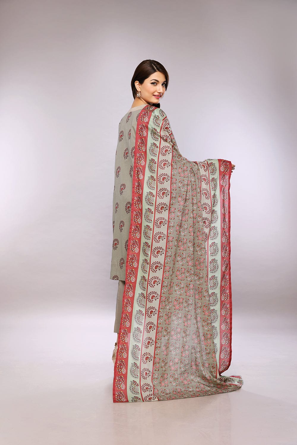 Unstitched 3 Piece - Printed Suit