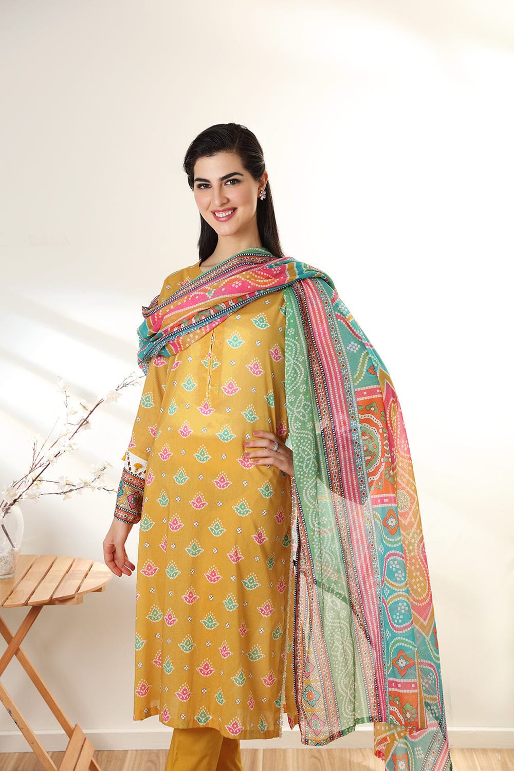 Unstitched 3 Piece - Printed Suit