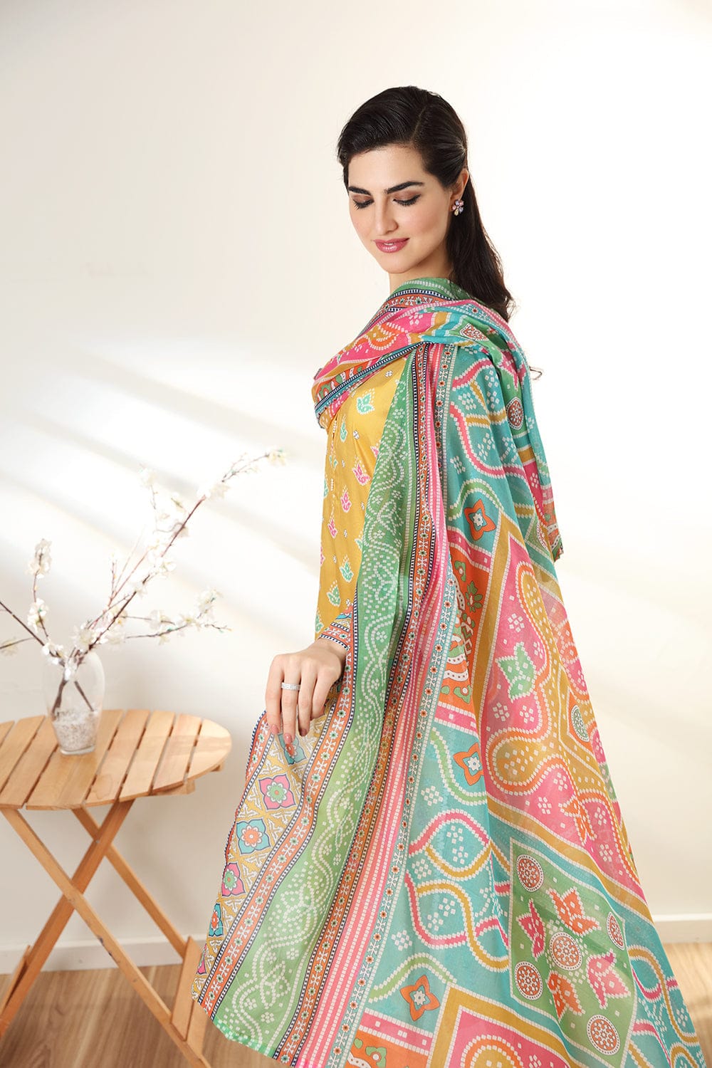 Unstitched 3 Piece - Printed Suit