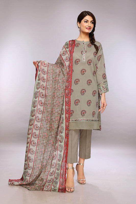 Unstitched 3 Piece - Printed Suit