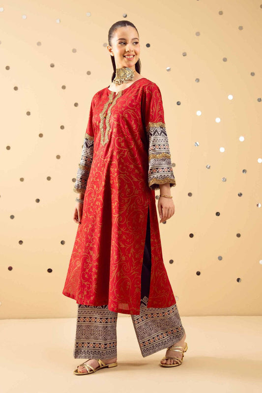 2 Piece - Printed Suit