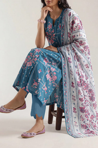 Unstitched Printed Self Strip Lawn 3