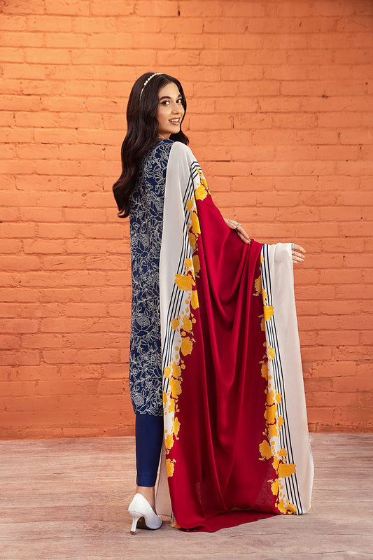 Unstitched 3 Piece - Printed Suit