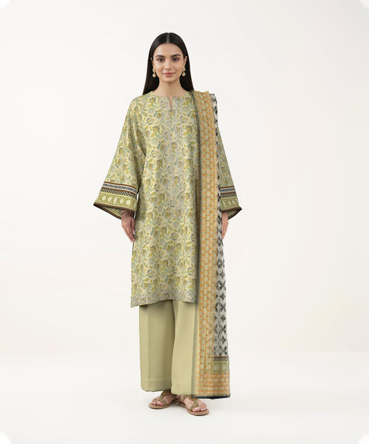 SAPPHIRE 3 PIECE - DIGITAL PRINTED EMBROIDERED LAWN SUIT