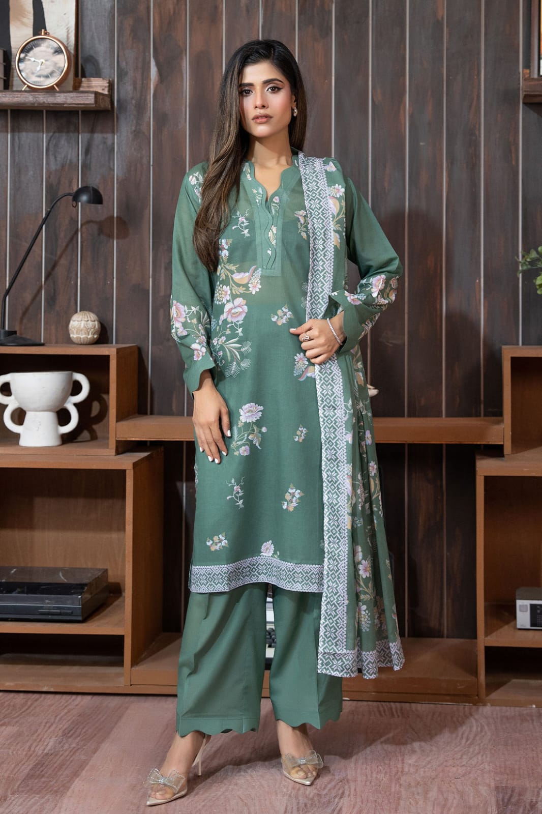 SAFA NOOR 3 PIECE DIGITAL PRINTED LAWN