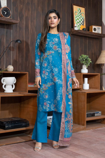 SAFA NOOR 3 PIECE DIGITAL PRINTED LAWN