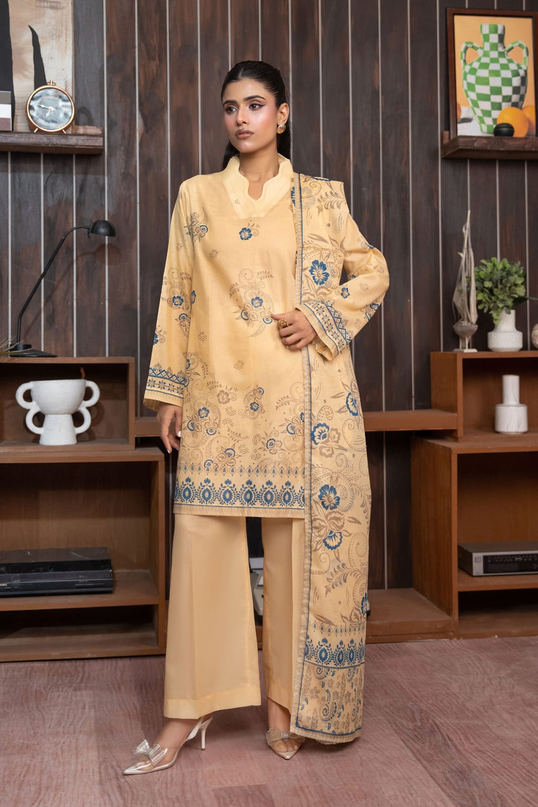 SAFA NOOR 3 PIECE DIGITAL PRINTED LAWN