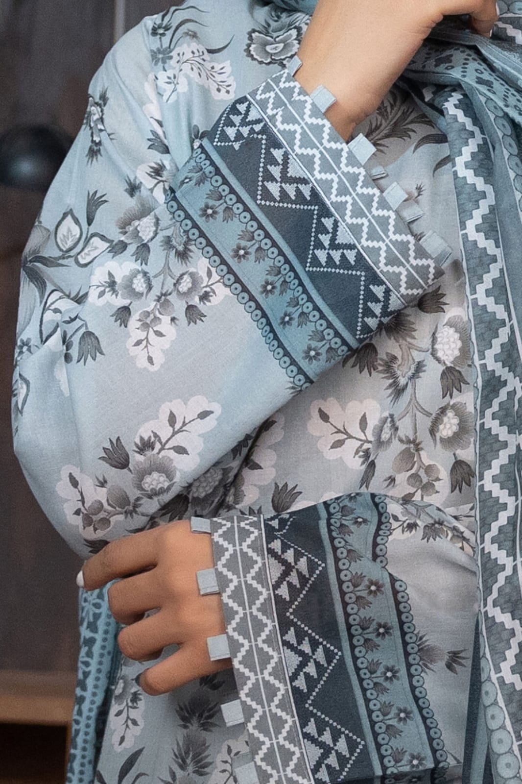 SAFA NOOR 3 PIECE DIGITAL PRINTED LAWN