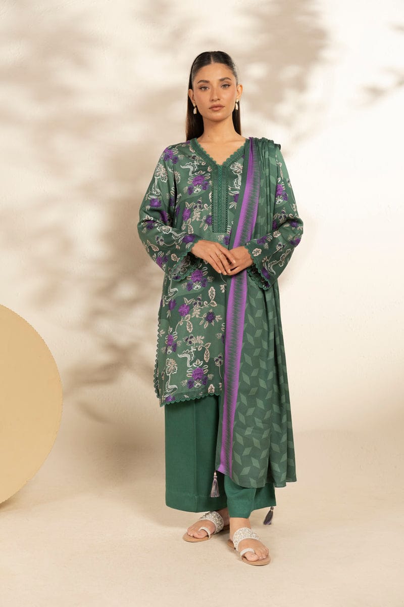 Al karam 3 piece Digital printed Lawn