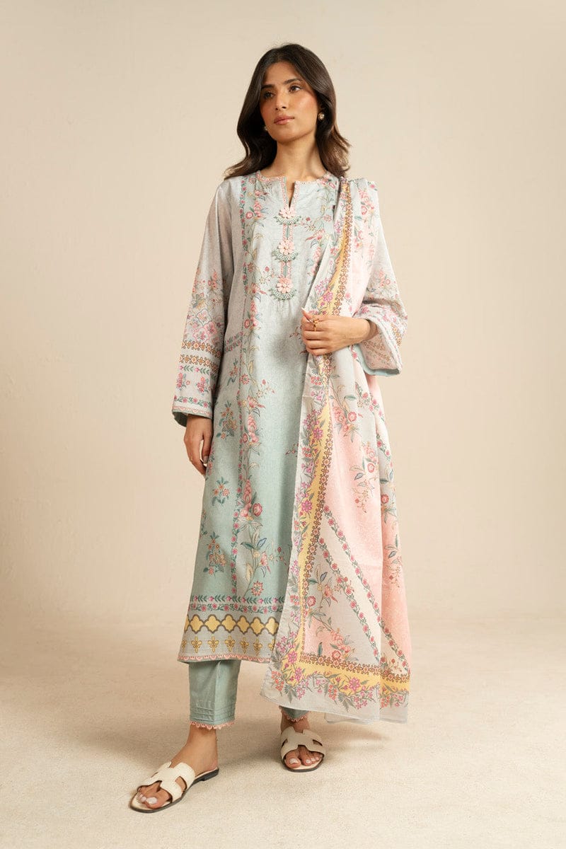 Al karam 3 piece Digital printed Lawn