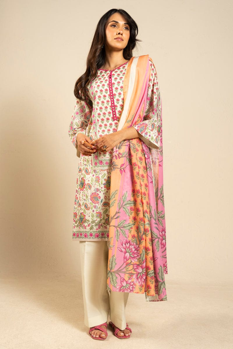 Al karam 3 piece Digital printed Lawn